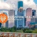 Image of downtown Houston with Houston Health Department logo overlay